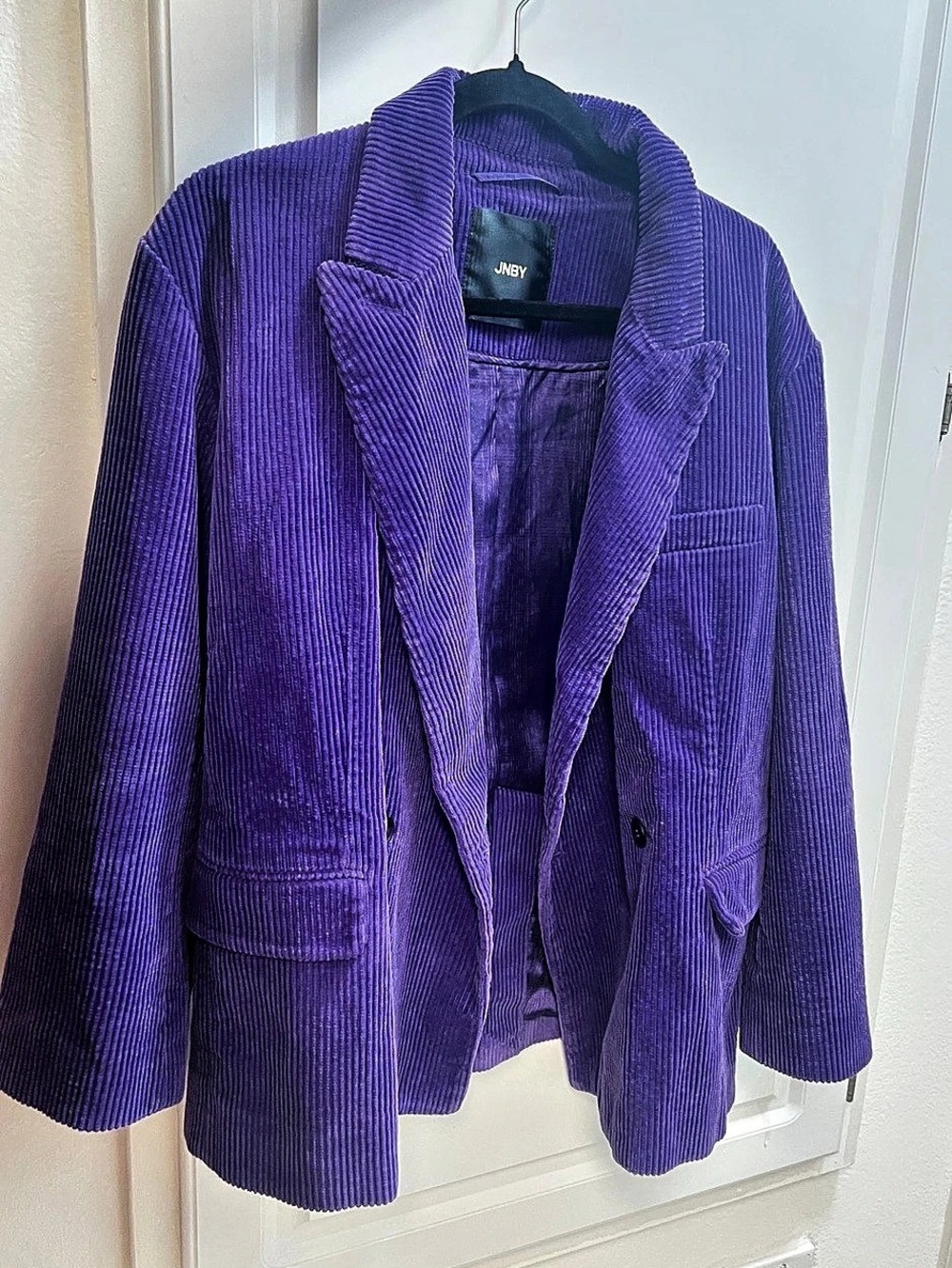 JNBY Circulation Eternity 17TH Corduroy Blazer in Purple Size Medium Like New